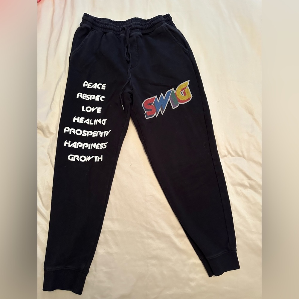 Medium black SWIG jogger sweatpants